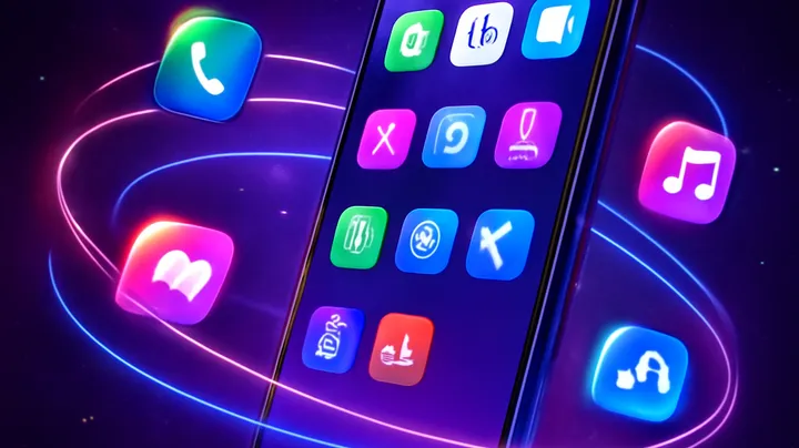 8666BET COM Sleek smartphone floating in space